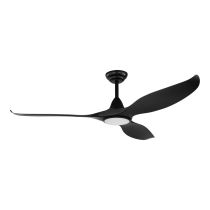 Noosa 60" 18 Watt Dimmable LED DC Ceiling Fan Matt Black / Tri-Colour - 202972