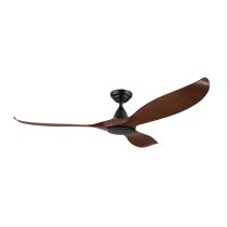 Noosa 60" DC Ceiling Fan Aged Elm / Black - 204229