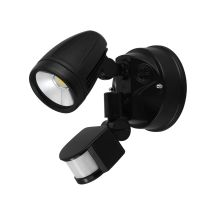 Chopper 15W Single Head LED Spotlight With Sensor Black / Tri-Colour - 204391