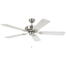 Waikiki 52" AC Ceiling Fan Satin Nickel with Oak Blades 20518108