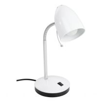 LARA T/L 1X10W E27 WHT W/USB CHRG 205277N