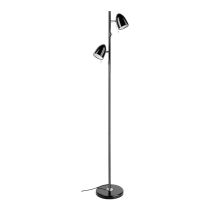 LARA FLOOR LAMP 2X10W E27 BLACK 205283N