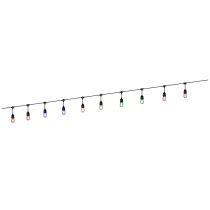 FESTOON KIT 10XE27 12V MULTI-COL BLACK HANGING 205399N