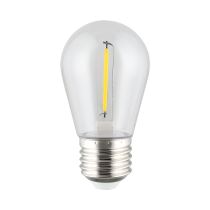 Shatterproof S14 12V DC LED 0.4W E27 Festoon Globe Yellow 205408