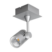 Jet 10 Watt Single Dimmable LED Spotlight Silver / White - 20649	