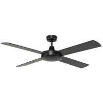 Tempest BLACK Ceiling Fan 4 Blade 52" 1300mm Brilliant