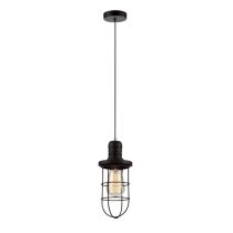 CLA LIGHTING IRON CAGE BLK CURVED E27 Pendants