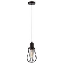 CLA LIGHTING IRON CAGE BLK PEAR E27 Pendants BLACKBAND4