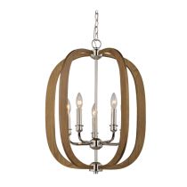 CLA LIGHTING BOLTON  E14 TAUPE FINISH WOOD Pendant BOLTON1