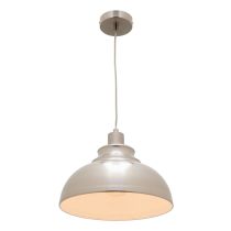 RISTO 1 LIGHT PENDANT SATIN CHROME (RIST1PSC) COUGAR LIGHTING