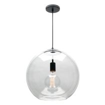 ORPHEUS 1 LIGHT LARGE PENDANT (ORPH1PLBLK) COUGAR LIGHTING