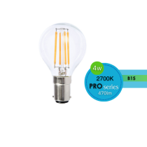 FANCY ROUND CLEAR 4W B15 DIMMABLE 2700K LUS20233