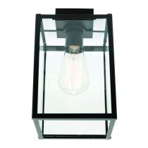 Manchester DIY Shade (MG6271) Matt Black Metalware with Clear Glass Mercator Lighting