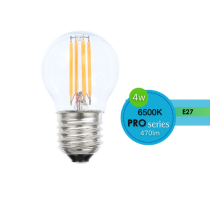 FANCY ROUND CLEAR 4W E27 DIMMABLE 6500K LUS20235