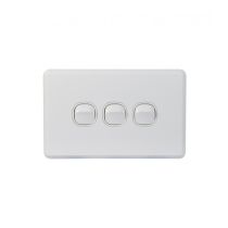 Cheetah Switch Horizontal 3 Gang 16AX/20A 250V (CHSW3G) GSM