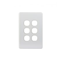 Puma Switch Plate Vertical 6 Gang (PUSWPV6G) GSM