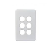 Cheetah Switch Plate Vertical 6 Gang (CHSWPV6G) GSM