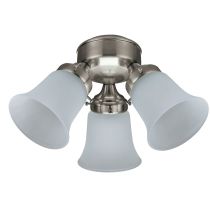 3 Light Ceiling Fan Light Kit Brushed Nickel - 24318