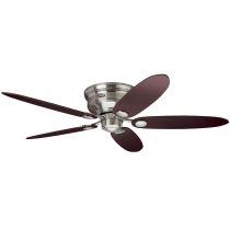 Low Profile III 44" & 52" Reversible AC Ceiling Fan Brushed Nickel - 24372