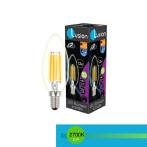 12V CANDLE 4W E14 CLEAR  2700K  LUS20284