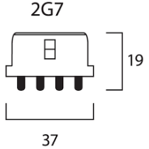 SYLVANIA EQUIVALENT LYNX-S 9W 4PIN 840  2G7  0025902