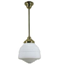 Standard 1/2" 1 Light Rod Set Pendant - Domec - Polished Brass