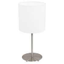 Pasteri Table Lamp Satin Nickel / White - 31594