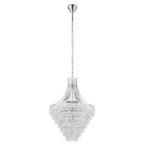 BEIRES PENDANT LIGHT 8X40W E14 CHR/CRYSTAL 390265