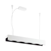 Badalona 25W Dimmable LED Pendant White & Black / Warm White - 39372