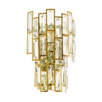 CALMEILLES WALL LIGHT 3X25W E14 BRASS WITH CRYSTAL 39615