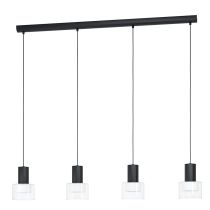 Molineros 4 Light 20W Dimmable LED Pendant Black / Tri-Colour 39726N