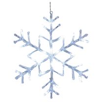 XMAS ANTARCTICA SNOWFLAKE NEUT WHT 400MM 410795N