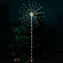 XMAS FIREWORK EXT W/STAKE WARM WHT 411186