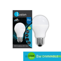 GLS LED 240V 8W ES OPAL 2700K DIMMABLE LUS20425