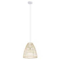 AYESGARTH PENDANT LIGHT 1X40W E27 CANE NATURAL 43866N