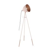 Chester-P 1 Light Floor Lamp Apricot / Copper - 49039N