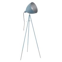 Chester-P 1 Light Floor Lamp Dark Blue / Silver - 49046N