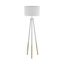 Bidford 1 Light Floor Lamp White - 49156N