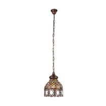 Jadida Coloured Glass Pendant Copper - 49765