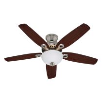 Builder Deluxe 52" AC Ceiling Fan Brushed Nickel - 50571