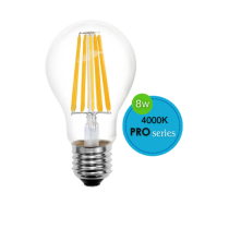 GLS LED 240V 8W E27 CLEAR 4000K DIMMABLE LUS20512