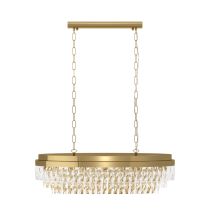 Valparaiso 10 Light Crystal Chandelier Gold E14 40W 39462