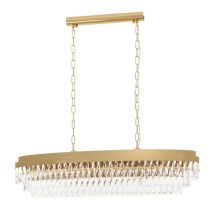 Valparaiso 13 Light Crystal Chandelier Gold E14 40W 39463