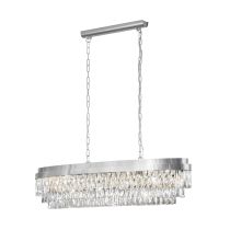 Valparaiso 13 Light Crystal Chandelier Chrome E14 40W 39495