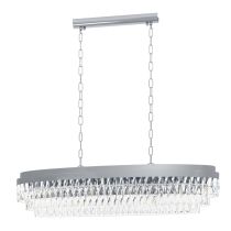 Valparaiso 13 Light Crystal Chandelier Chrome E14 40W 39495