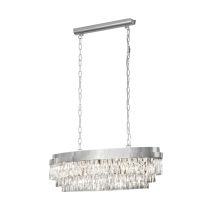 Valparaiso 10 Light Crystal Chandelier Chrome E14 40W 39494