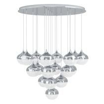 Mioglia 18 Light 57W Dimmable LED Pendant Chrome / Warm White 39528