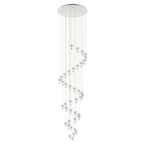 Pianopoli 1 72W Dimmable LED Chandelier Chrome & Crystal / Warm White  39545