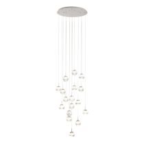 Montefio 2 85W Dimmable LED Chandelier Chrome & Crystal / Warm White  39547