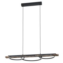 BOYAL PENDANT LIGHT 40.5W 3000K BLACK WITH RUSTIC WOOD ACCENT 99624